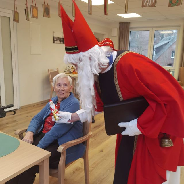 Besuch vom Nikolaus in der Wohngemeinschaft