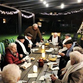 Flammkuchenessen in der Wohngemeinschaft
